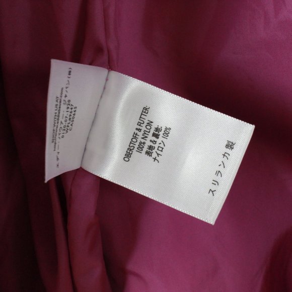 Eddie Bauer Purple Nylon Lightweight Waterproof Hooded Rain Jacket Size S - Picture 7 of 8